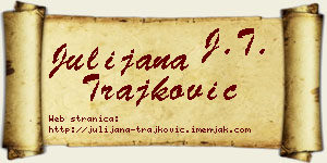 Julijana Trajković vizit kartica